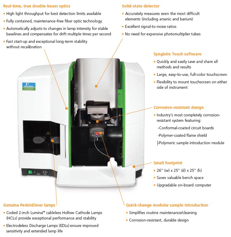دستگاه جذب اتمی شعله مدل PinAAcle 500 کمپانی Perkin Elmer جذب اتمی شعله مدل PinAAcle 500 کمپانی Perkin Elmer