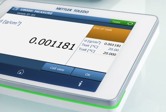 دانسیتومتر D5 2 صفحه نمایش لمسی دستگاه دانسیتومتر متلر Mettler