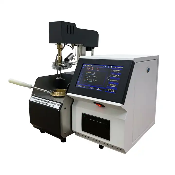 دستگاه فلش پوینت کلیولند اتوماتیک Automatic Cleveland Open Cup Flash Point Tester مطابق با استاندارد ISO2592,ASTM D92 دستگاه فلش پوینت کلیولند اتوماتیک Automatic Cleveland Open Cup Flash Point Tester مطابق با استاندارد ISO2592,ASTM D92