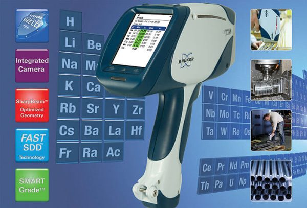 دستگاه XRF پرتابل S1 TITAN کمپانی Bruker دستگاه XRF پرتابل S1 TITAN کمپانی Bruker